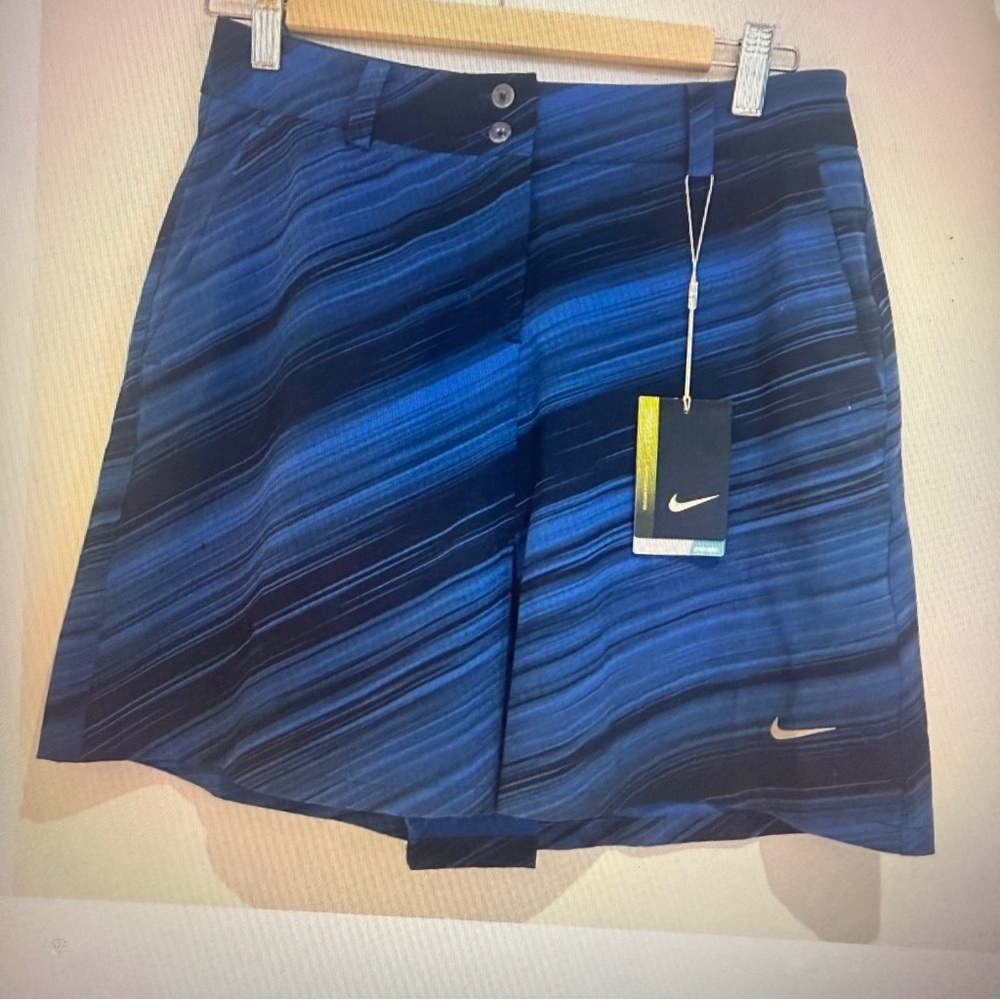 Nike Women's Golf Dri Fit Tour Performance Tennis Skirt Activewear Blue Size 2